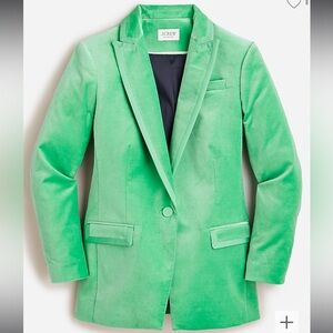 J.Crew Collection Willa Blazer in Tipped Stretch Velvet